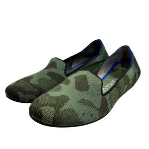 Rothy's The Loafer Green Camouflage Round Toe Flat Women's Sz 7